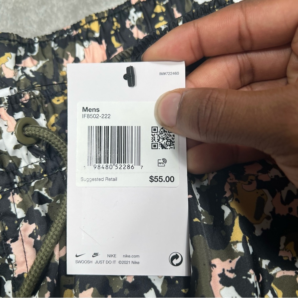 NWT Nike NSW 6" Regrind Shorts Mens XXL Mesh Lined Medium Olive White IF8502 222 - Picture 2 of 10